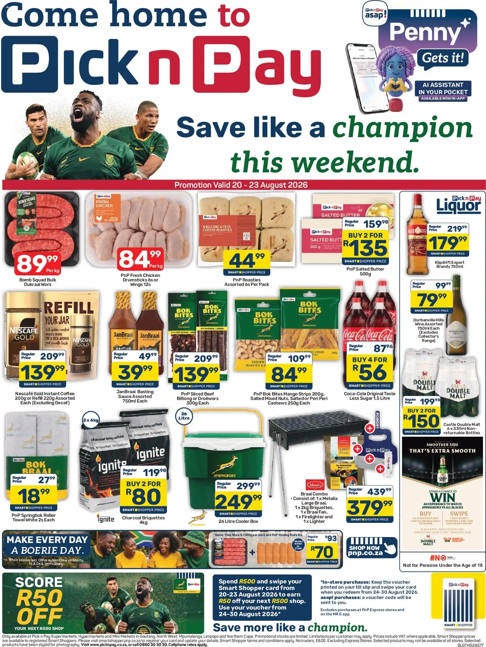 Preview of Pick n Pay flyer valid from 20/08/2026