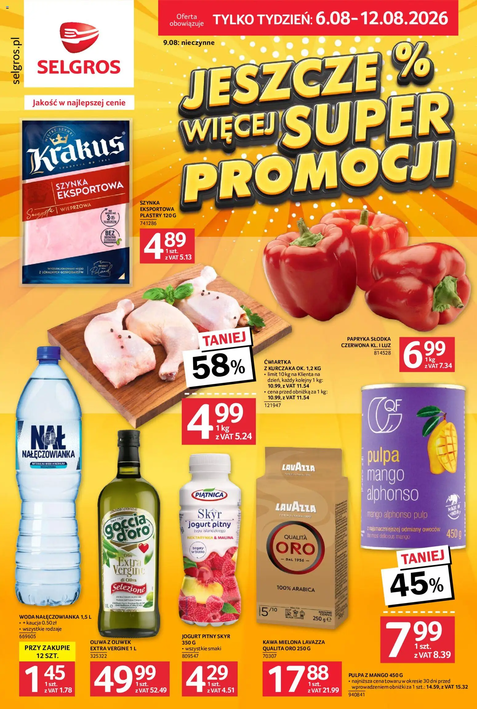 Pogląd gazetki "Selgros cash&carry gazetka - Jeszcze więcej super promocji" ze sklepu Selgros cash&carry ważnej od 06.08.2026