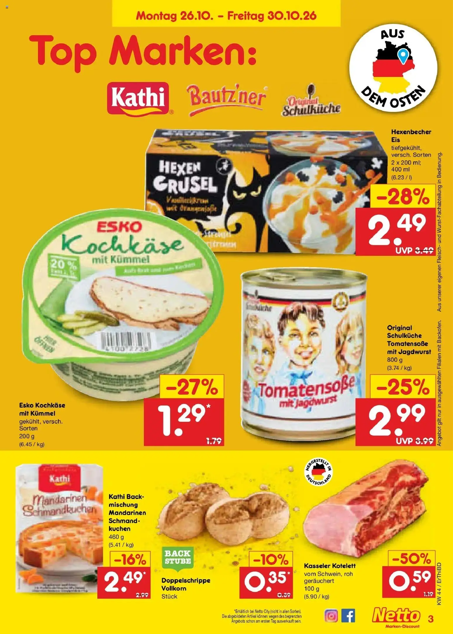 Vorschau von dem Prospekt des Geschäftes Netto Marken-Discount, gültig ab dem 26.10.2026