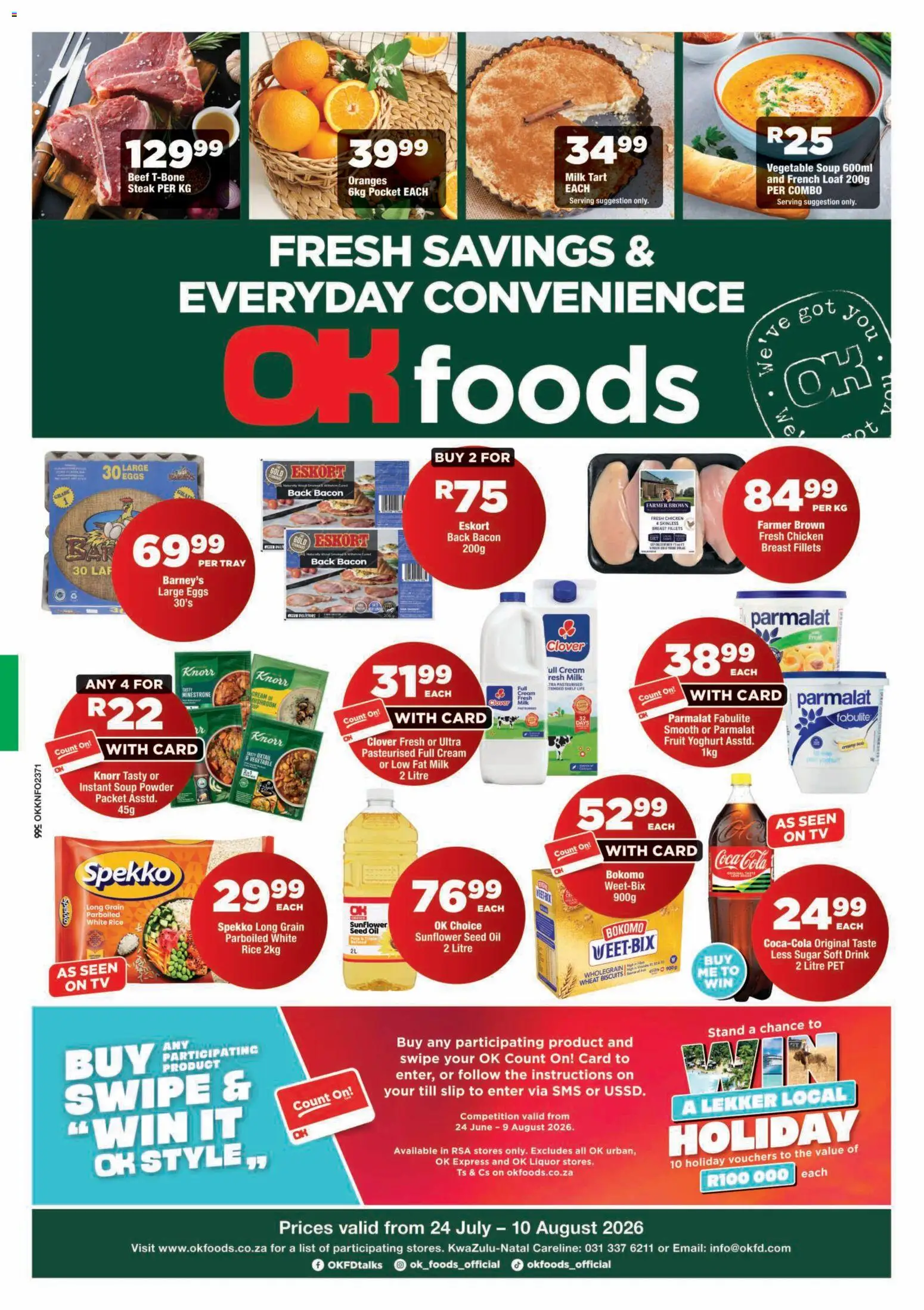 Preview of OK Foods flyer valid from 24/07/2026