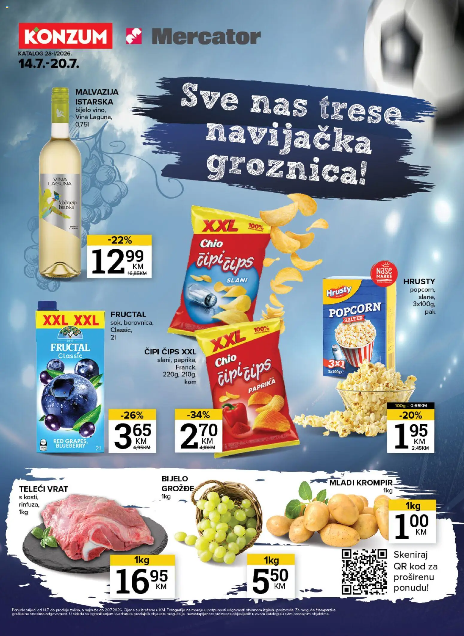 Pregled letka Mercator katalog trgovine Mercator vrijedi od 14.07.2026