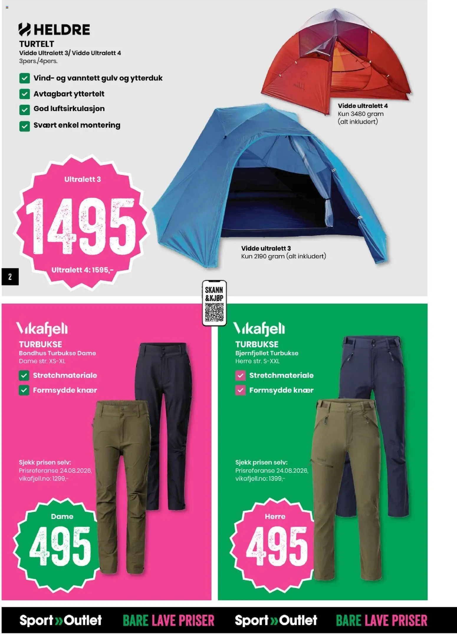Forhåndsvis Sport Outlet kundeavis fra butikk Sport Outlet gyldig fra 08/09/2026