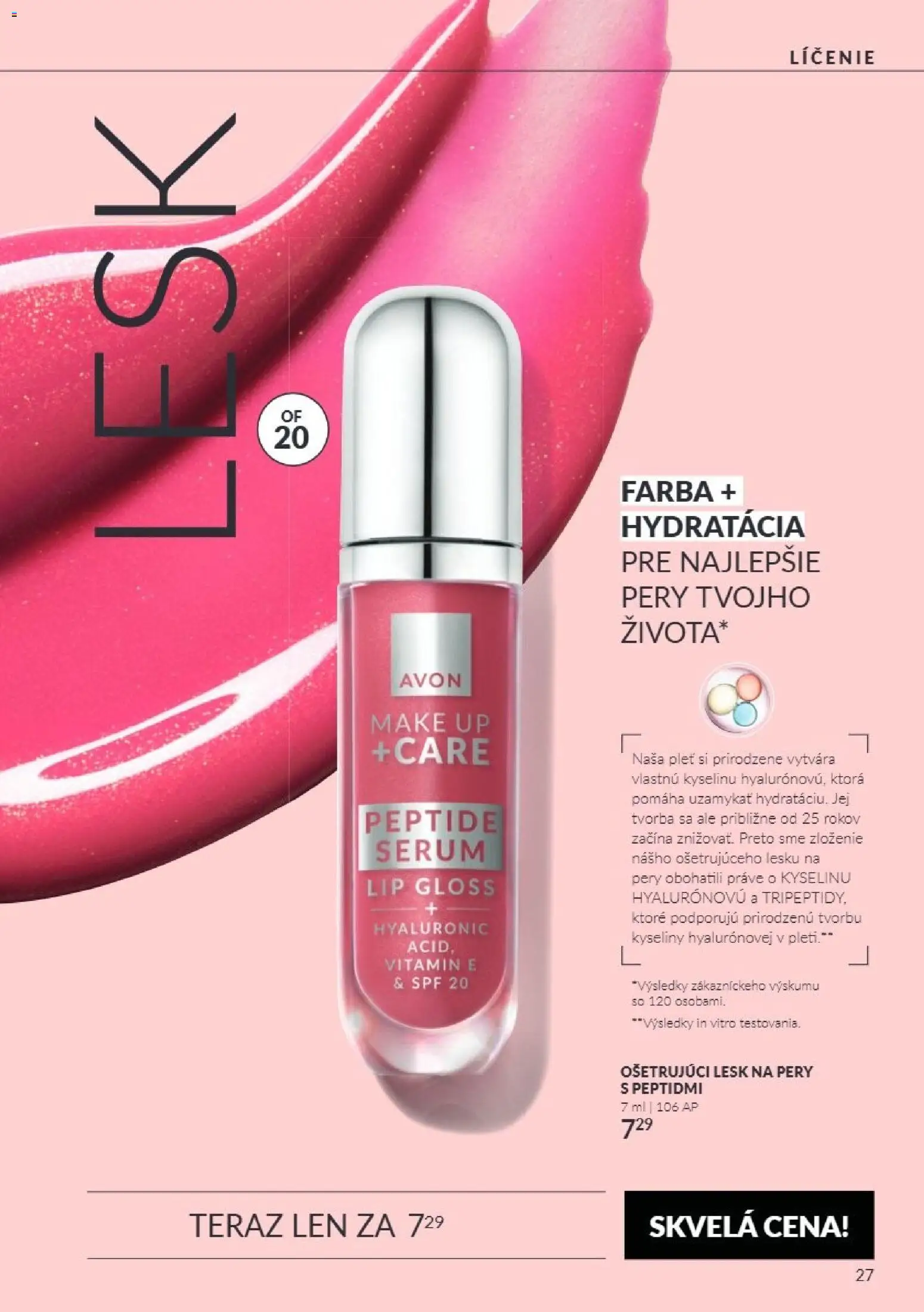 Náhľad Avon letáku platného od 01.10.2026 - Make up, Lesk na pery