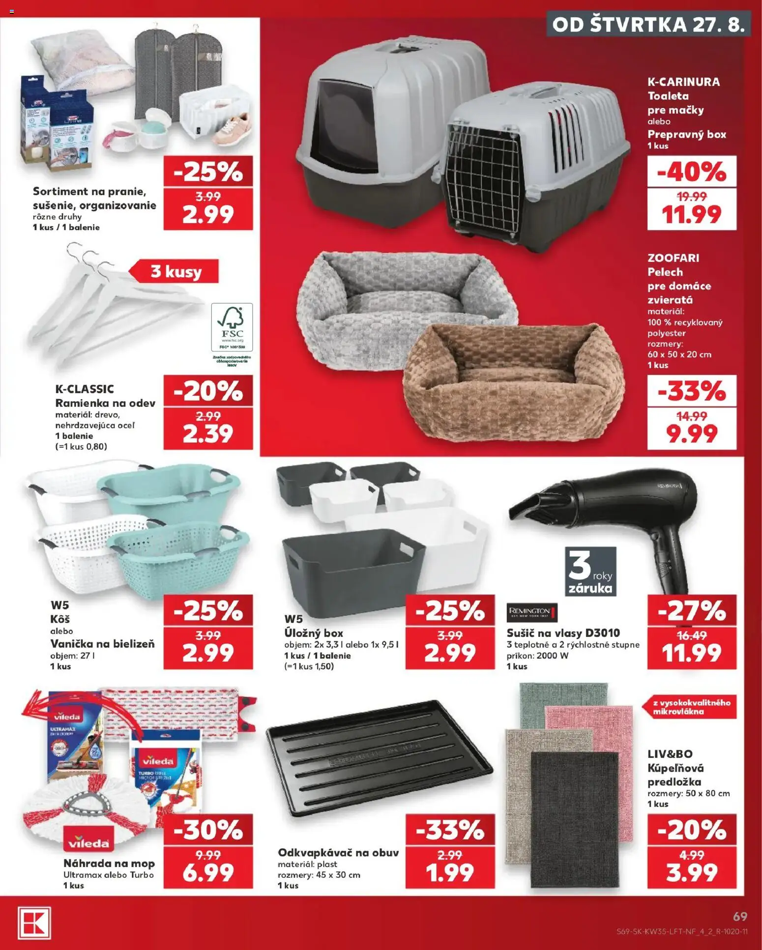 Náhľad Kaufland letáku platného od 27.08.2026 - Mop