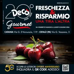 Anteprima dell'opuscolo Decò volantino Gourmet Sicilia dal negozio Decò valido da 29/05/2026