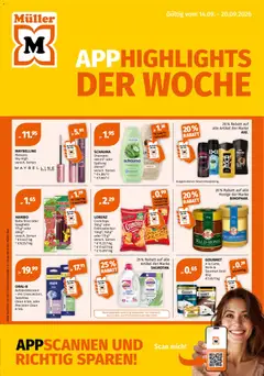 Vorschau von dem Prospekt des Geschäftes Müller, gültig ab dem 14.09.2026
