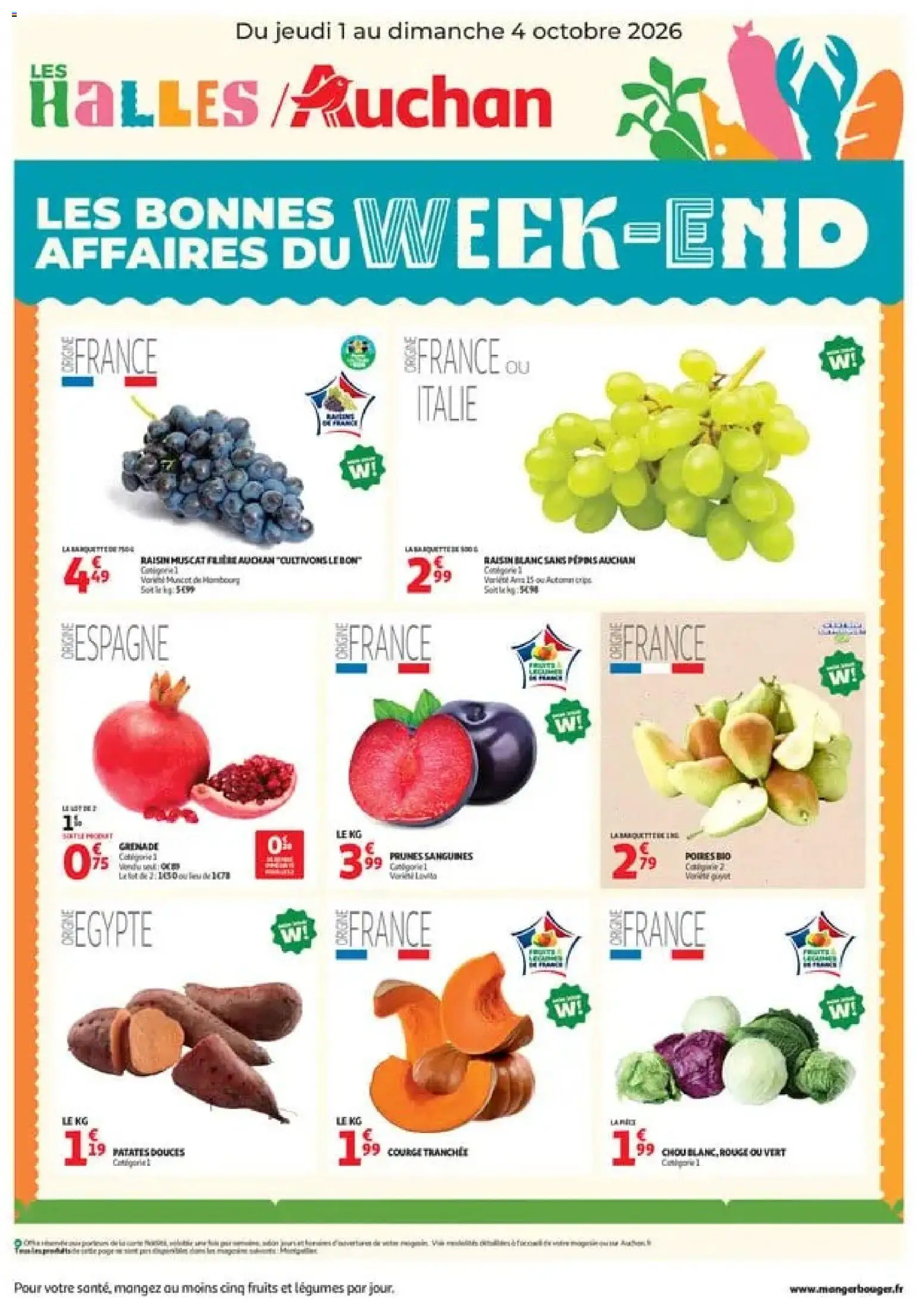 Prévisualisation de Auchan les bons plans du week-end dans votre hyper du magasin Auchan formulaire valide 01/10/2026