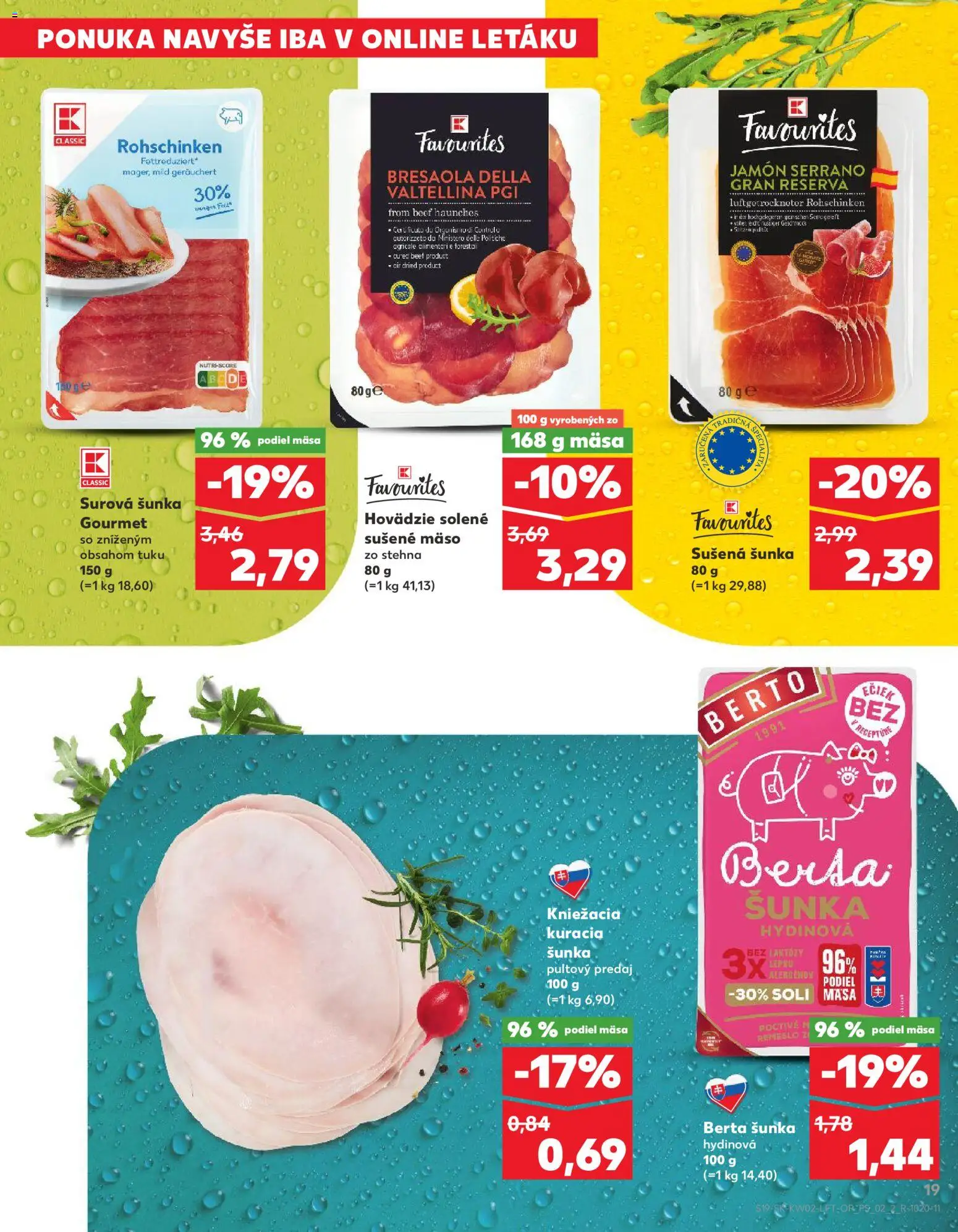 Náhľad Kaufland letáku platného od 08.01.2026 - Mäso, Šunka