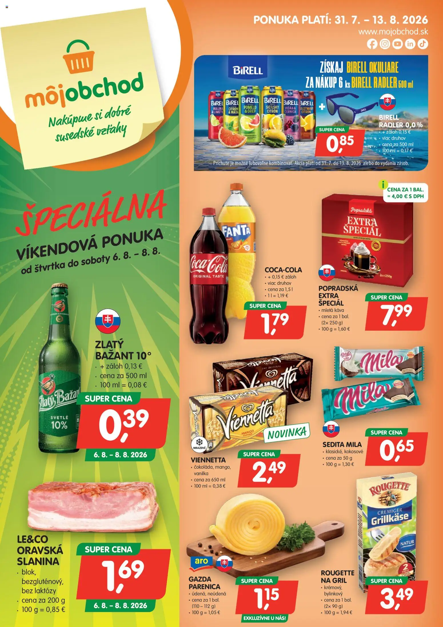 Náhľad Môj obchod letáku platného od 31.07.2026