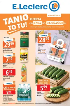 Pogląd gazetki "E.Leclerc gazetka" ze sklepu E.Leclerc ważnej od 27.04.2026