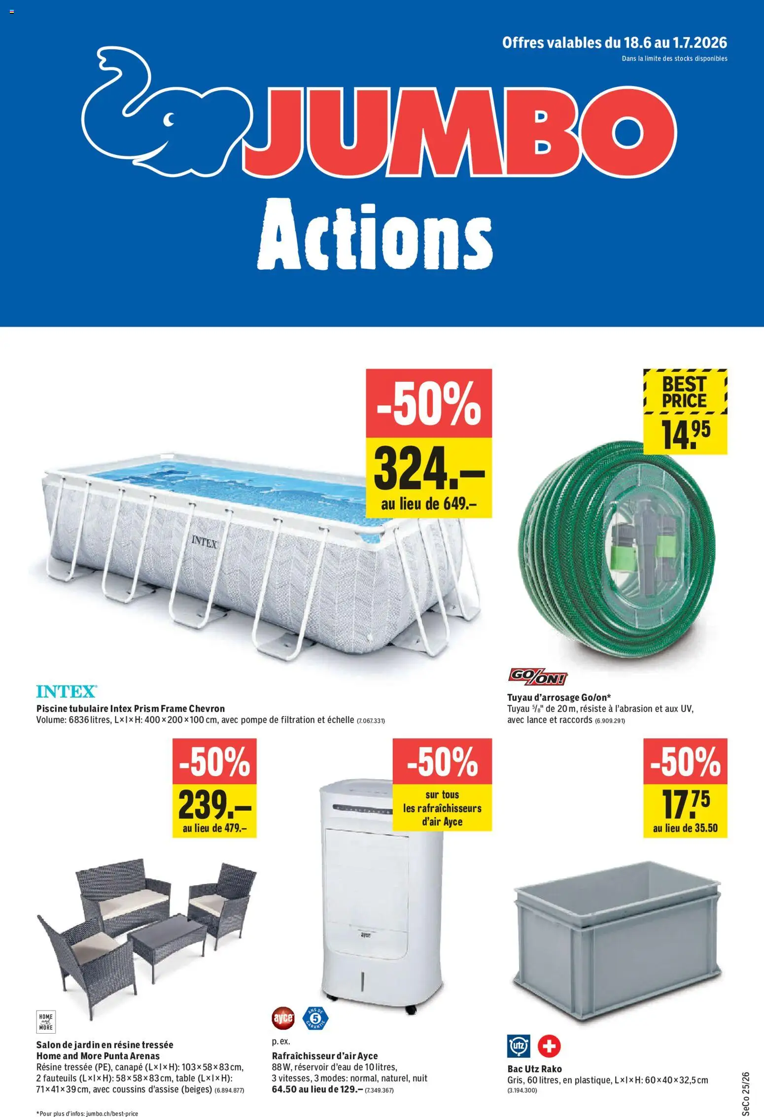 Vorschau des Merkblatts Jumbo aktionen FR vom Shop Jumbo gültig von 18.06.2026 bis 01.07.2026