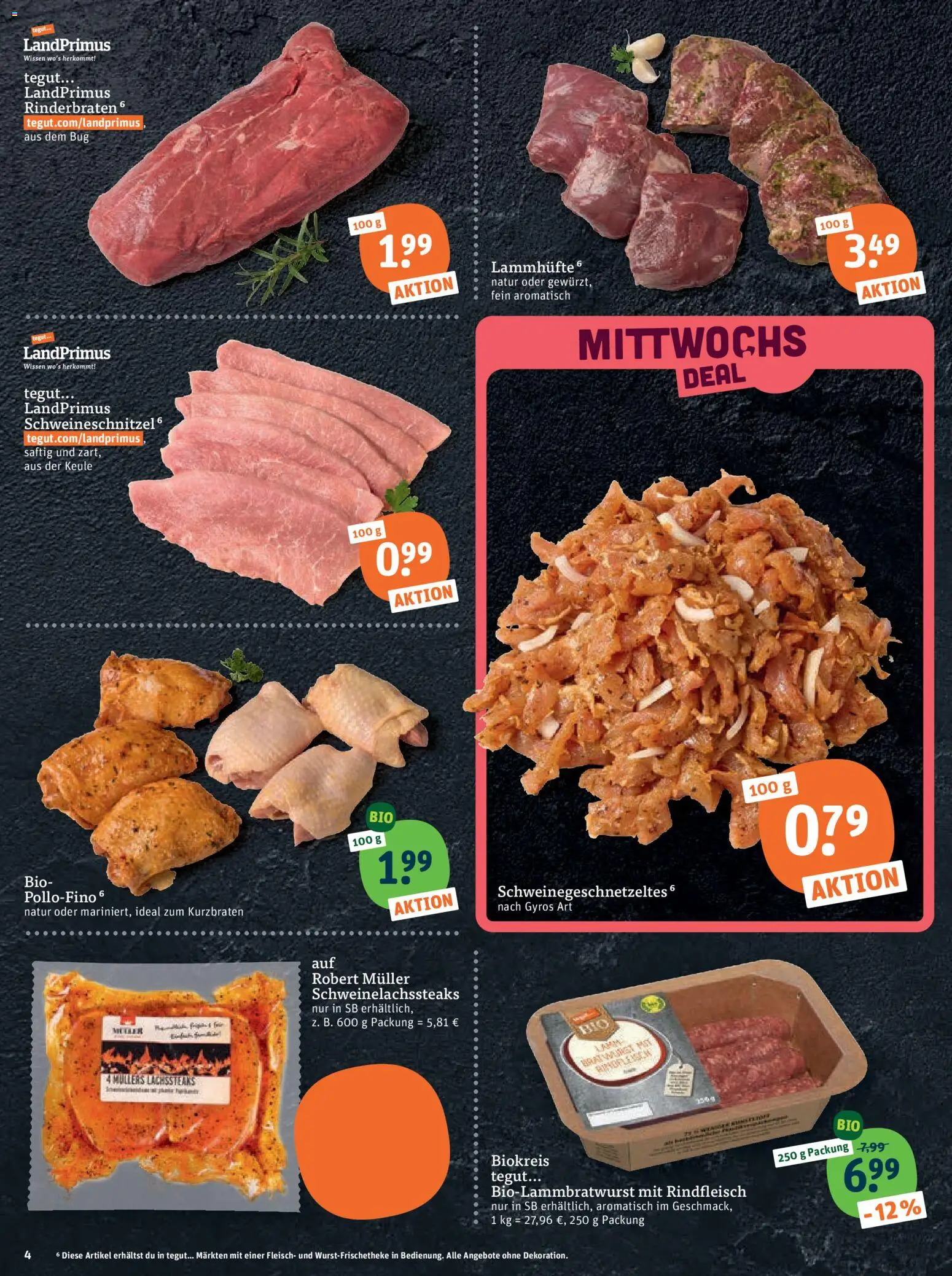 Vorschau von dem Prospekt des Geschäftes Tegut, gültig ab dem 07.09.2026 - Gyros, Rinderbraten, Fleisch, Rindfleisch