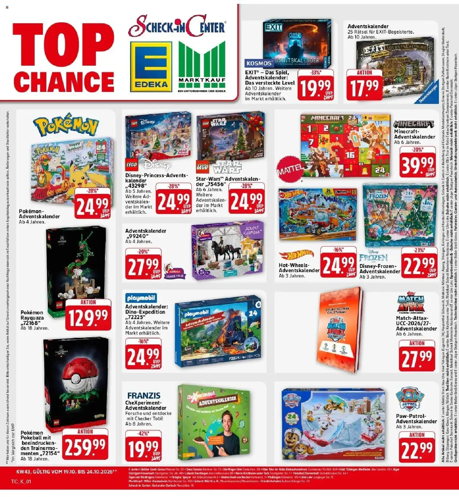 Vorschau von dem Prospekt des Geschäftes Edeka, gültig ab dem 19.10.2026