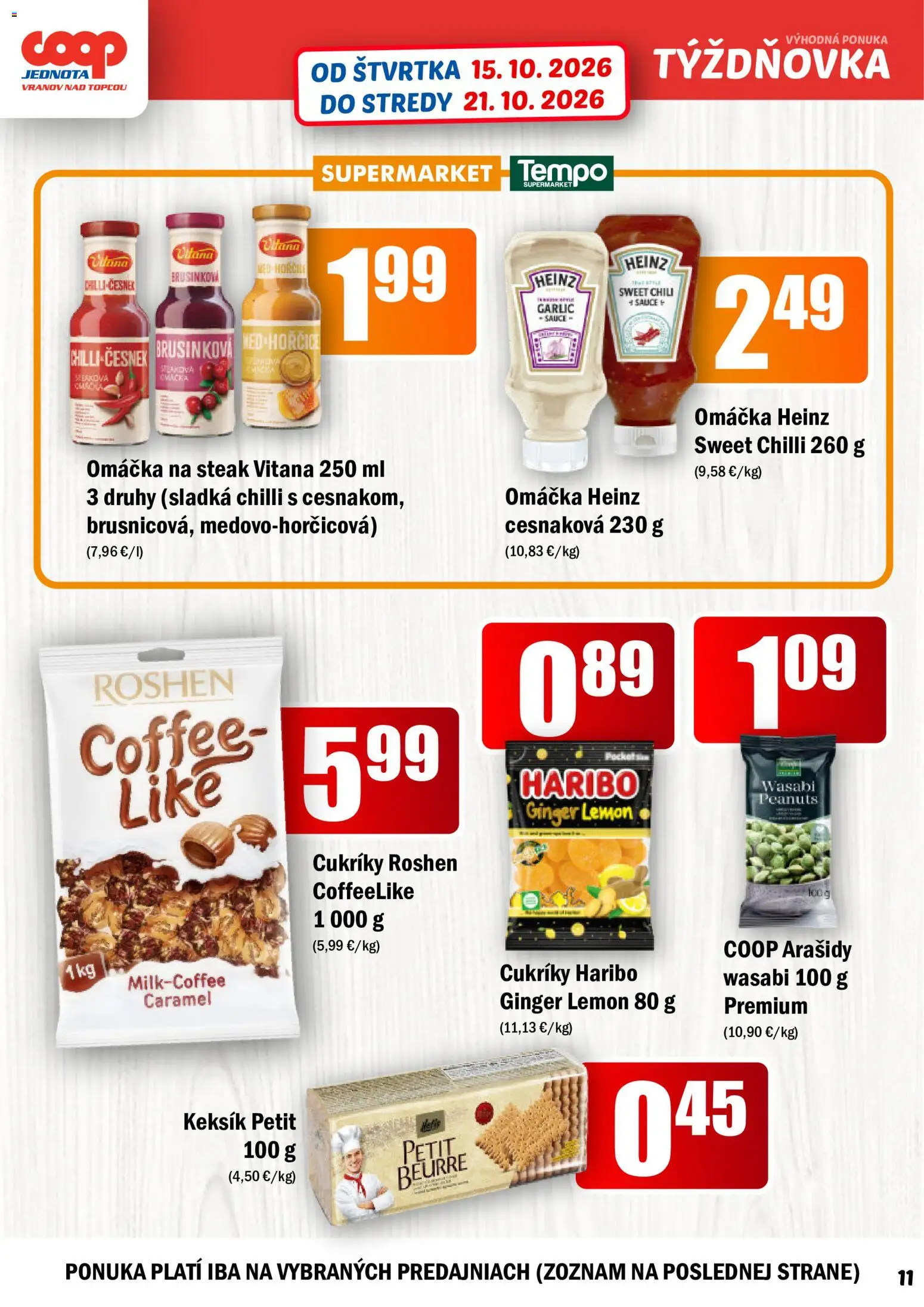 Náhľad COOP Jednota letáku platného od 15.10.2026