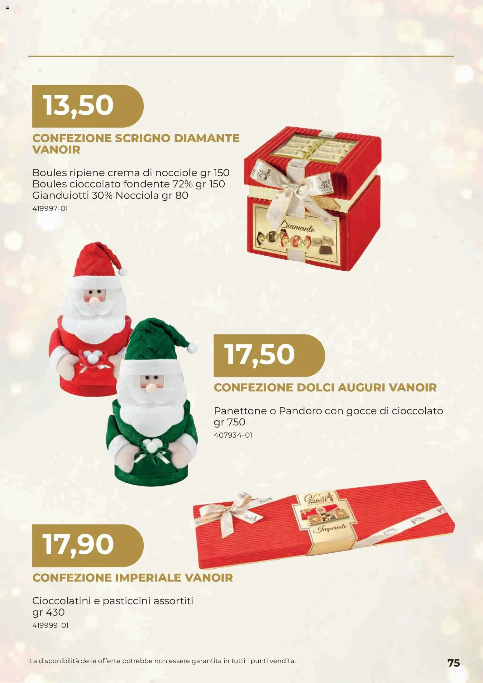 Anteprima dell'opuscolo Sogegross volantino Strenne dal negozio Sogegross valido da 27/10/2026 - Crema, Panettone, Dolci, Cioccolato, Pandoro, Nocciole, Cioccolatini, Pasticcini