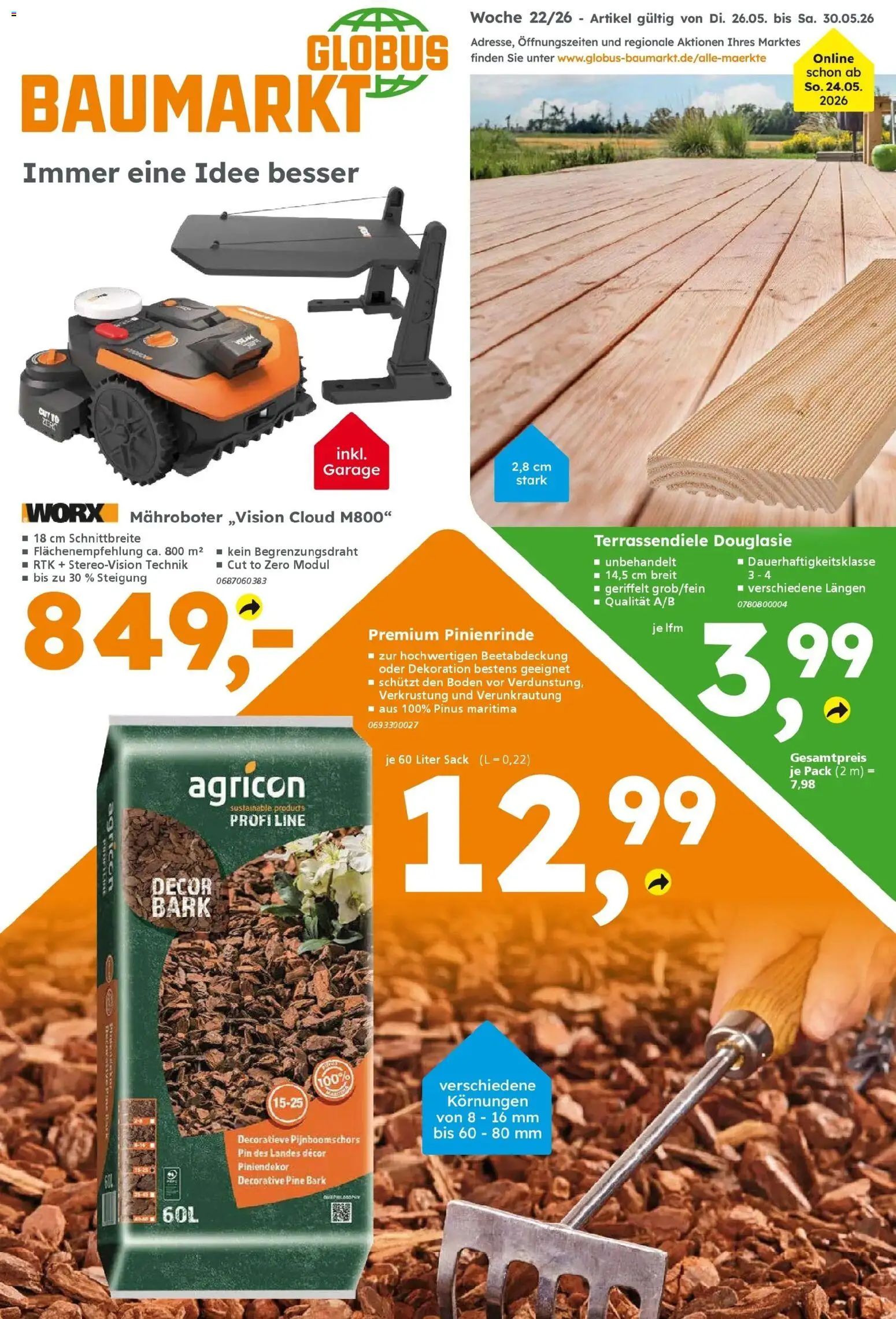 Vorschau von dem Prospekt des Geschäftes Globus Baumarkt, gültig ab dem 26.05.2026