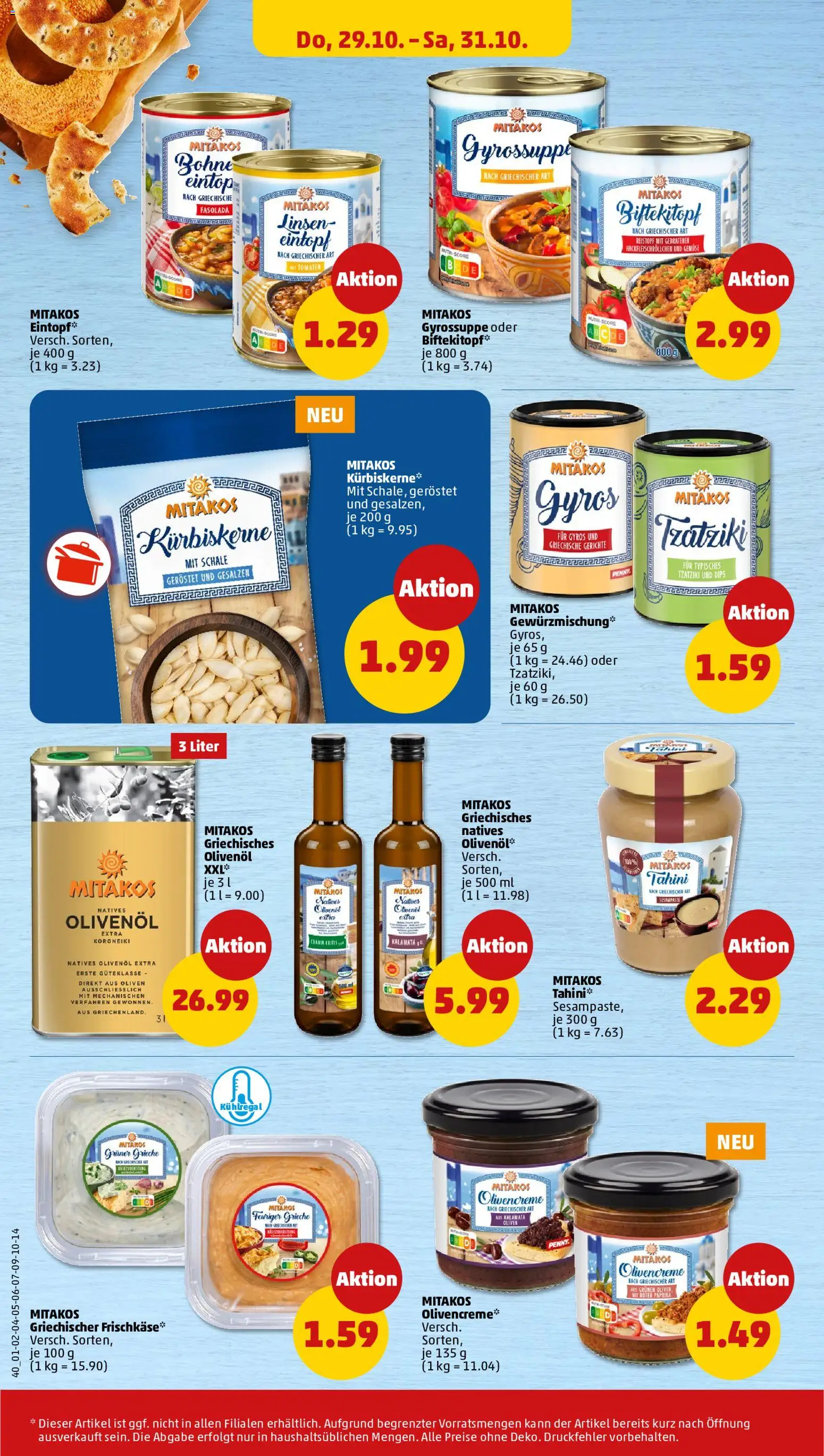 Vorschau von dem Prospekt des Geschäftes Penny, gültig ab dem 26.10.2026