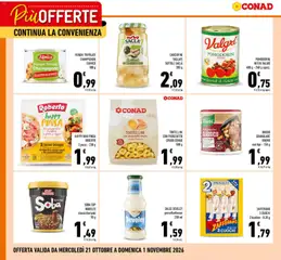 Anteprima dell'opuscolo Conad volantino Più Offerte dal negozio Conad valido da 21/10/2026