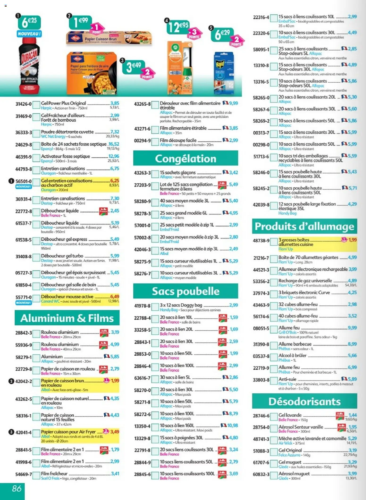 Prévisualisation de Maximo catalogue epicerie du magasin Maximo formulaire valide 24/08/2026 - Air fryer, Poubelle, Vanille, Savon, Rouleau, Papier cuisson, Air Wick, Papier de cuisson