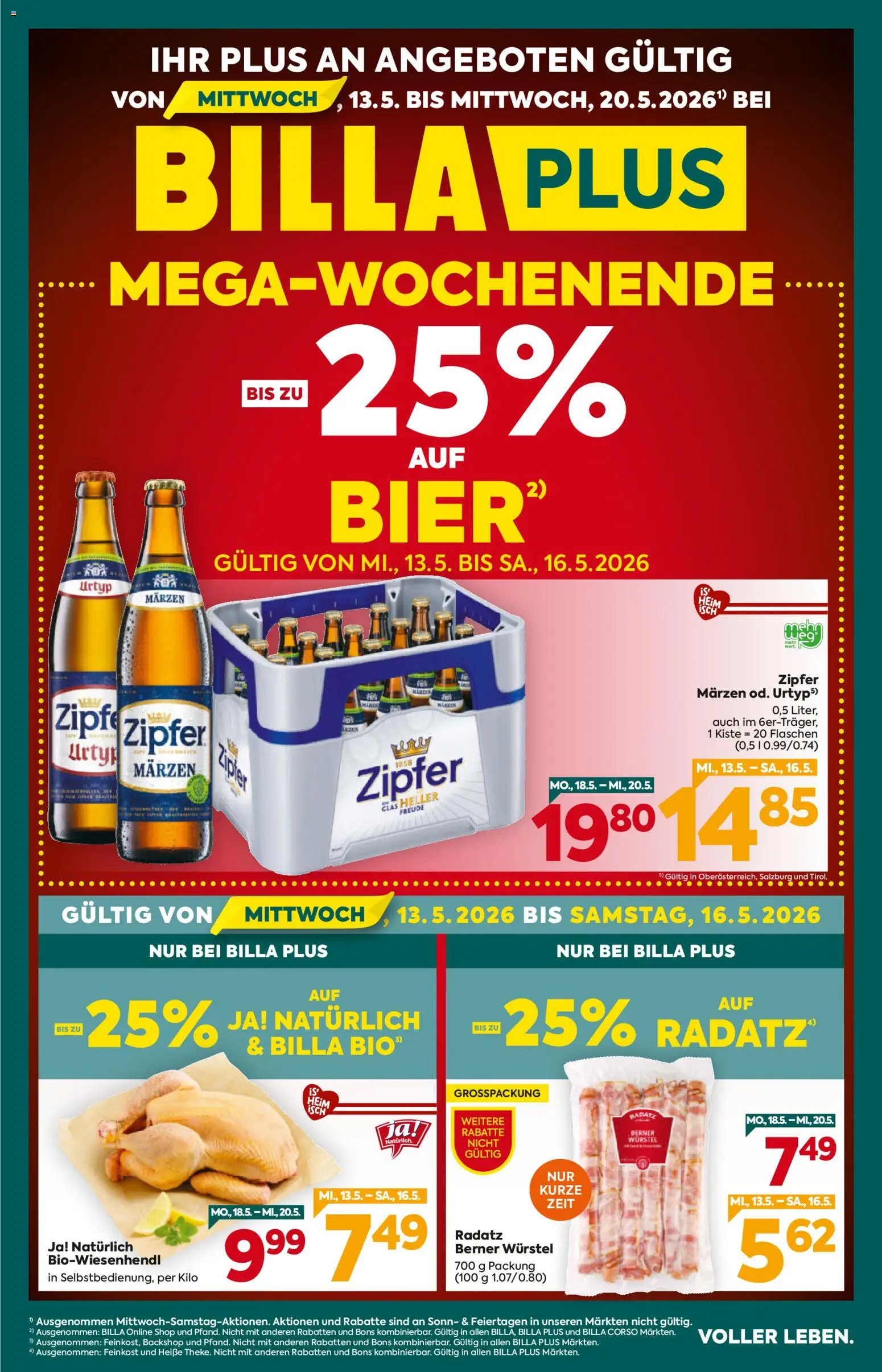 Vorschau der Angebote: Billa Plus Billa Plus Flugblatt gültig ab 13.05.2026