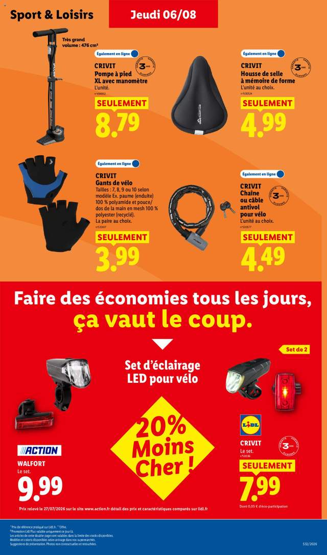Nouveau catalogue Lidl à partir du 06/08