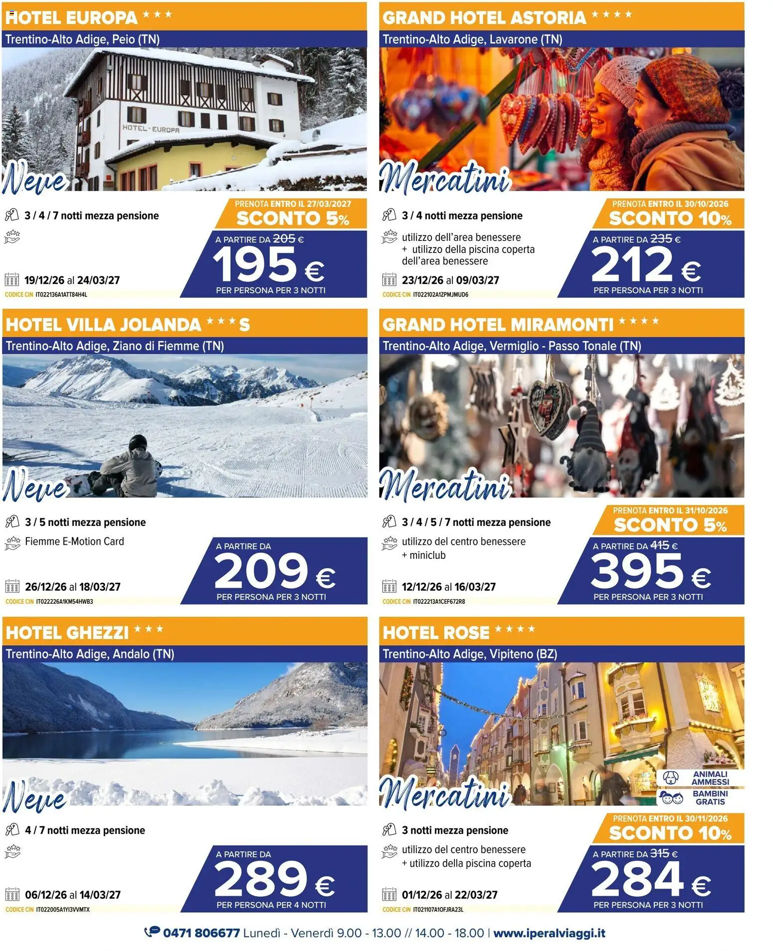 Anteprima dell'opuscolo Iperal volantino Viaggi dal negozio Iperal valido da 28/10/2026 - Piscina, Coperta