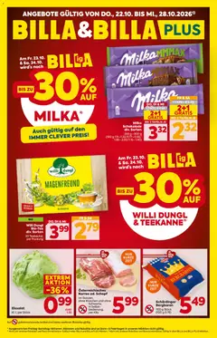 Vorschau der Angebote: Billa Billa Flugblatt gültig ab 22.10.2026