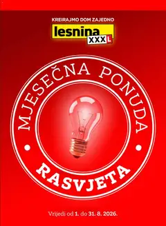 Pregled letka Lesnina Katalog trgovine Lesnina vrijedi od 01.08.2026