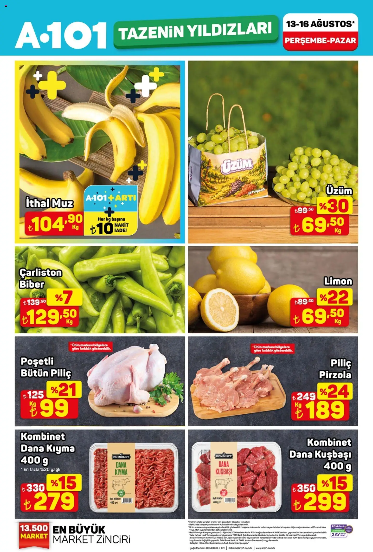 A101 A101 Katalog 13.08.2026 - Broşürünün önizlemesi