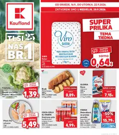 Pregled letka Kaufland Katalog trgovine Kaufland vrijedi od 16.09.2026