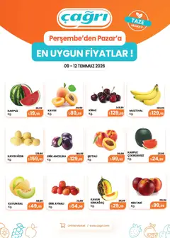 Çağrı Market Çağrı Market - Manav Katalog 09.07.2026 - Broşürünün önizlemesi