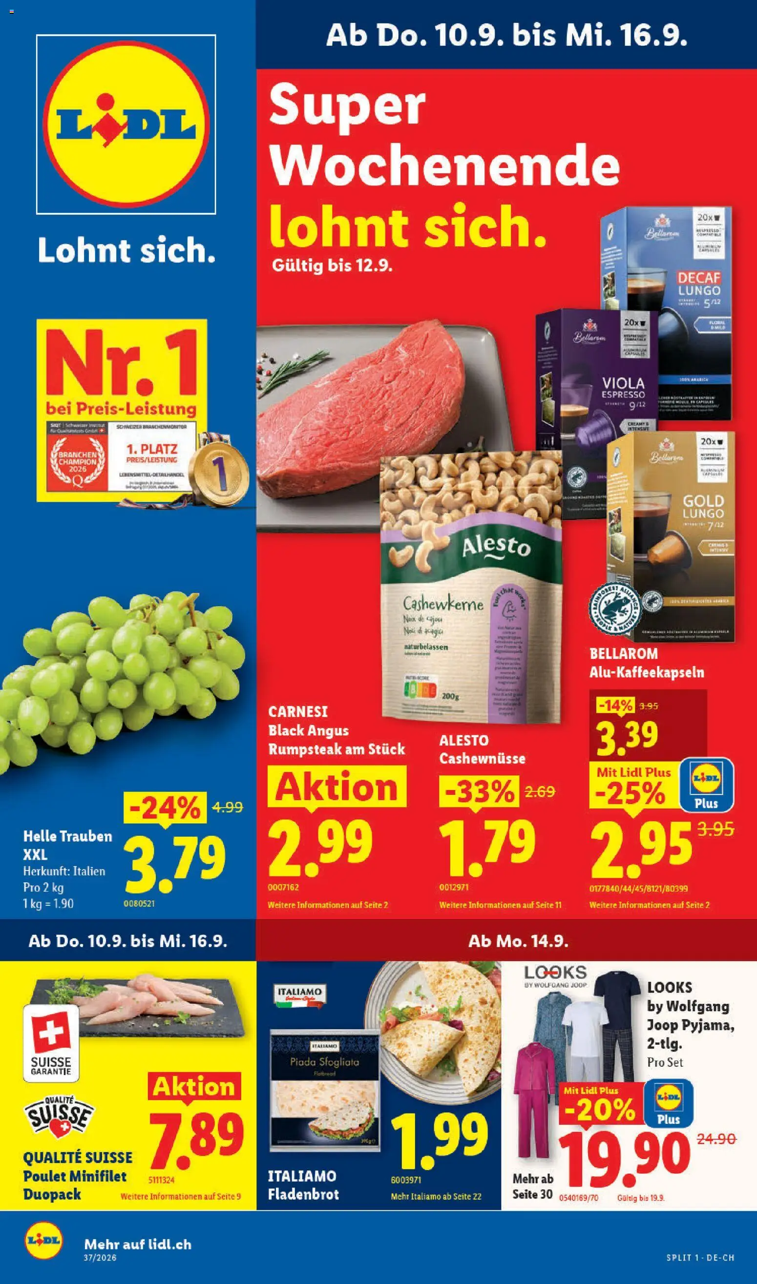Vorschau des Merkblatts Lidl aktionen vom Shop Lidl gültig von 10.09.2026 bis 16.09.2026