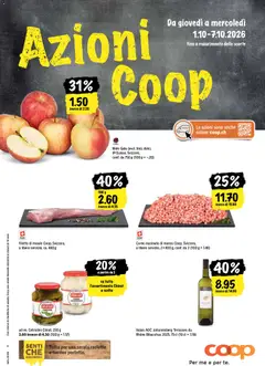Vorschau des Merkblatts Coop aktionen IT vom Shop Coop gültig von 01.10.2026 bis 07.10.2026