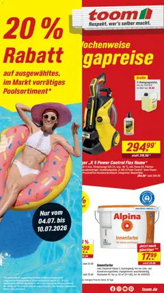 Vorschau von dem Prospekt des Geschäftes Toom Baumarkt, gültig ab dem 04.07.2026