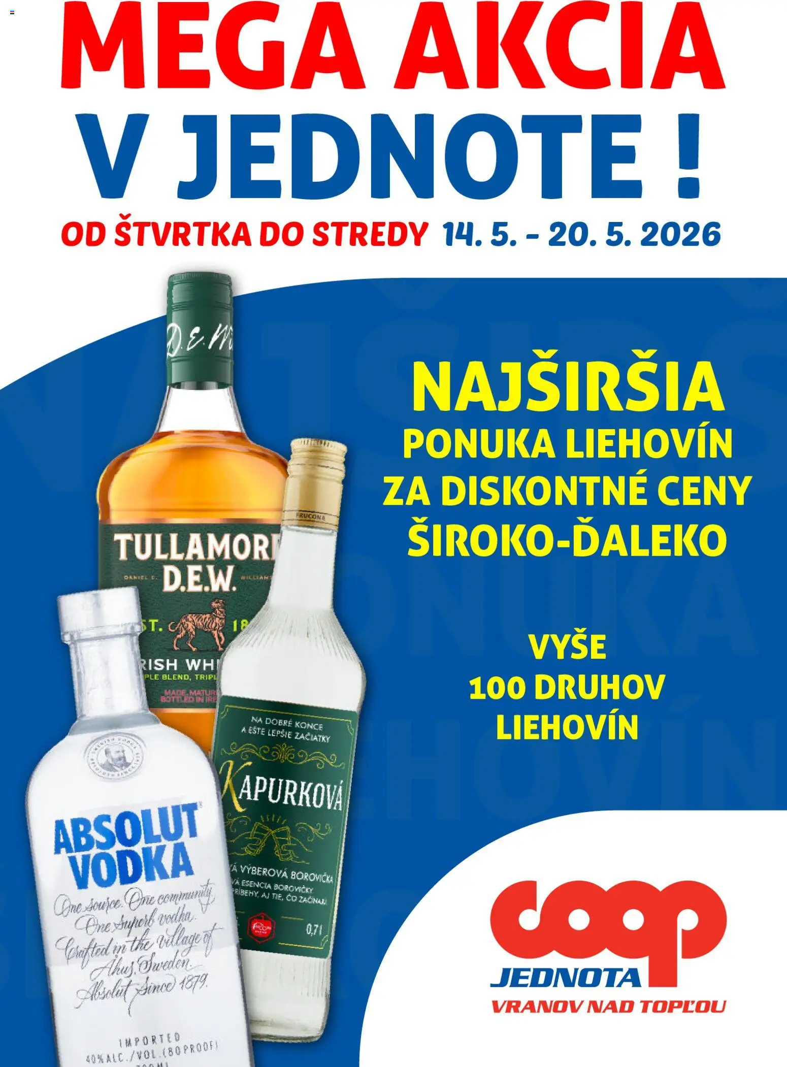 Náhľad COOP Jednota letáku platného od 14.05.2026