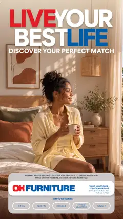 Preview of OK Furniture flyer valid from 16/10/2026
