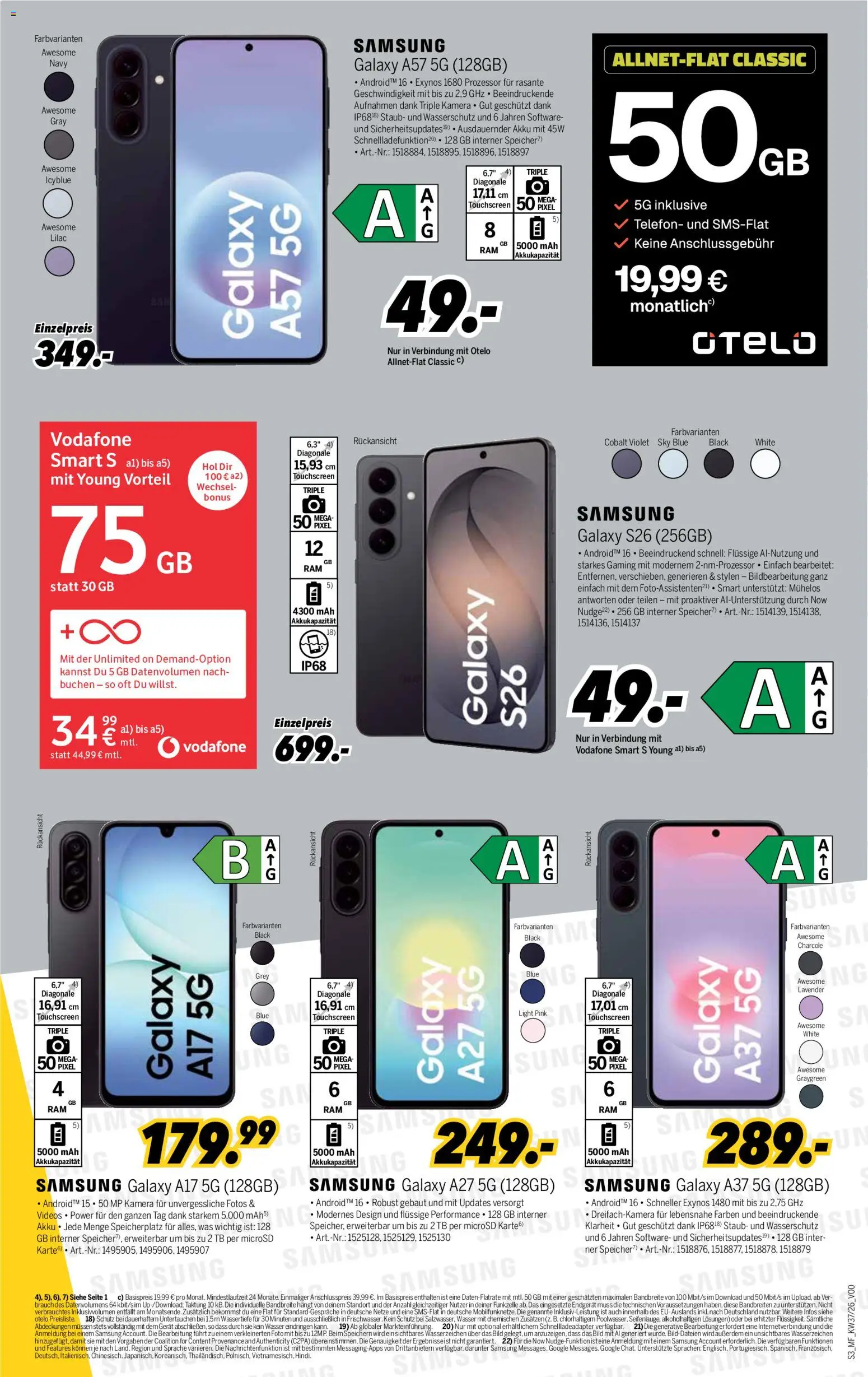 Vorschau von dem Prospekt des Geschäftes Medimax, gültig ab dem 05.09.2026 - Samsung, Telefon, Wasser, Kamera