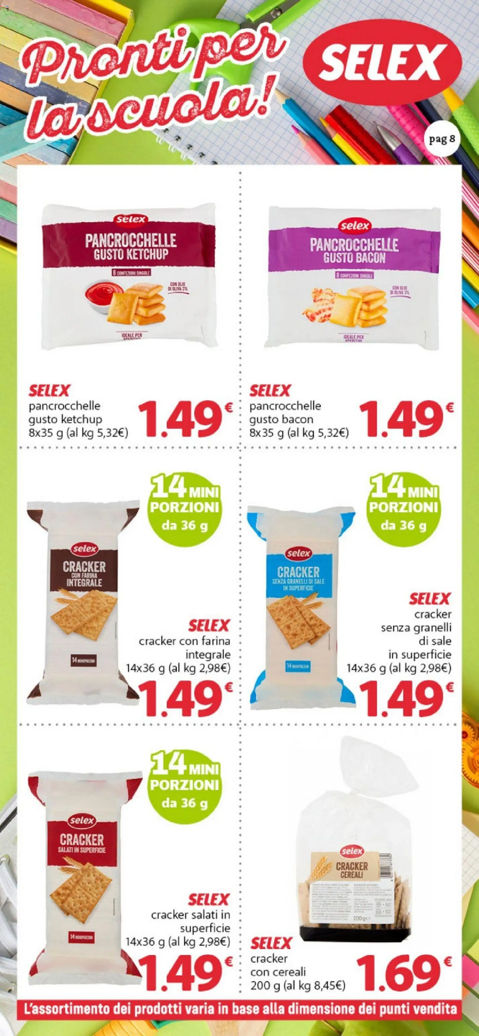 Anteprima dell'opuscolo DOK volantino Scuola dal negozio DOK valido da 11/09/2026 - Olio, Cereali, Sale, Cracker, Farina, Bacon, Ketchup