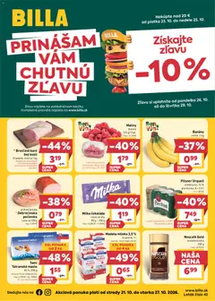 Náhľad Billa letáku platného od 21.10.2026
