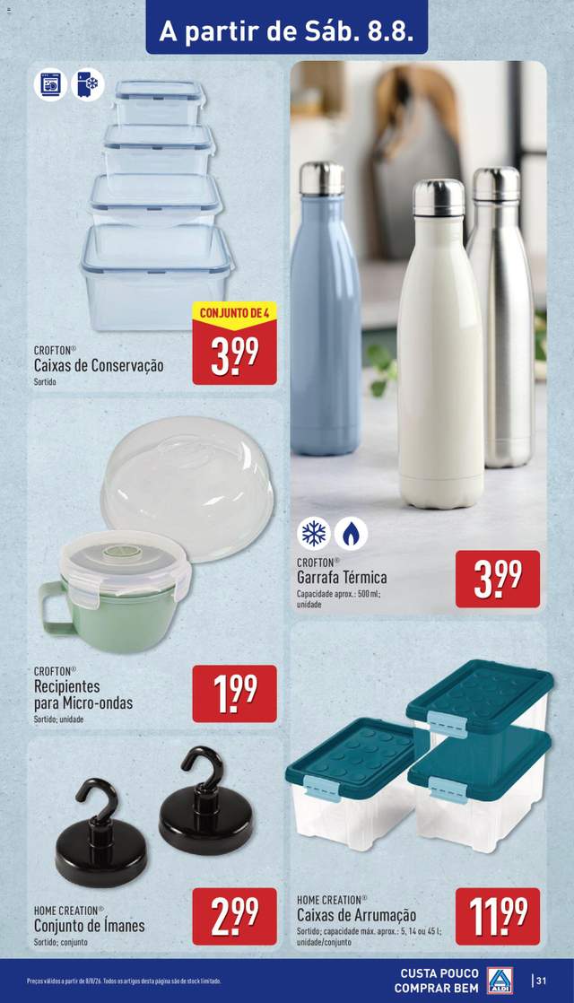Novo folheto Aldi a partir de 03/08