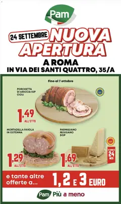 Anteprima dell'opuscolo PAM volantino Santi Quattro dal negozio PAM valido da 24/09/2026