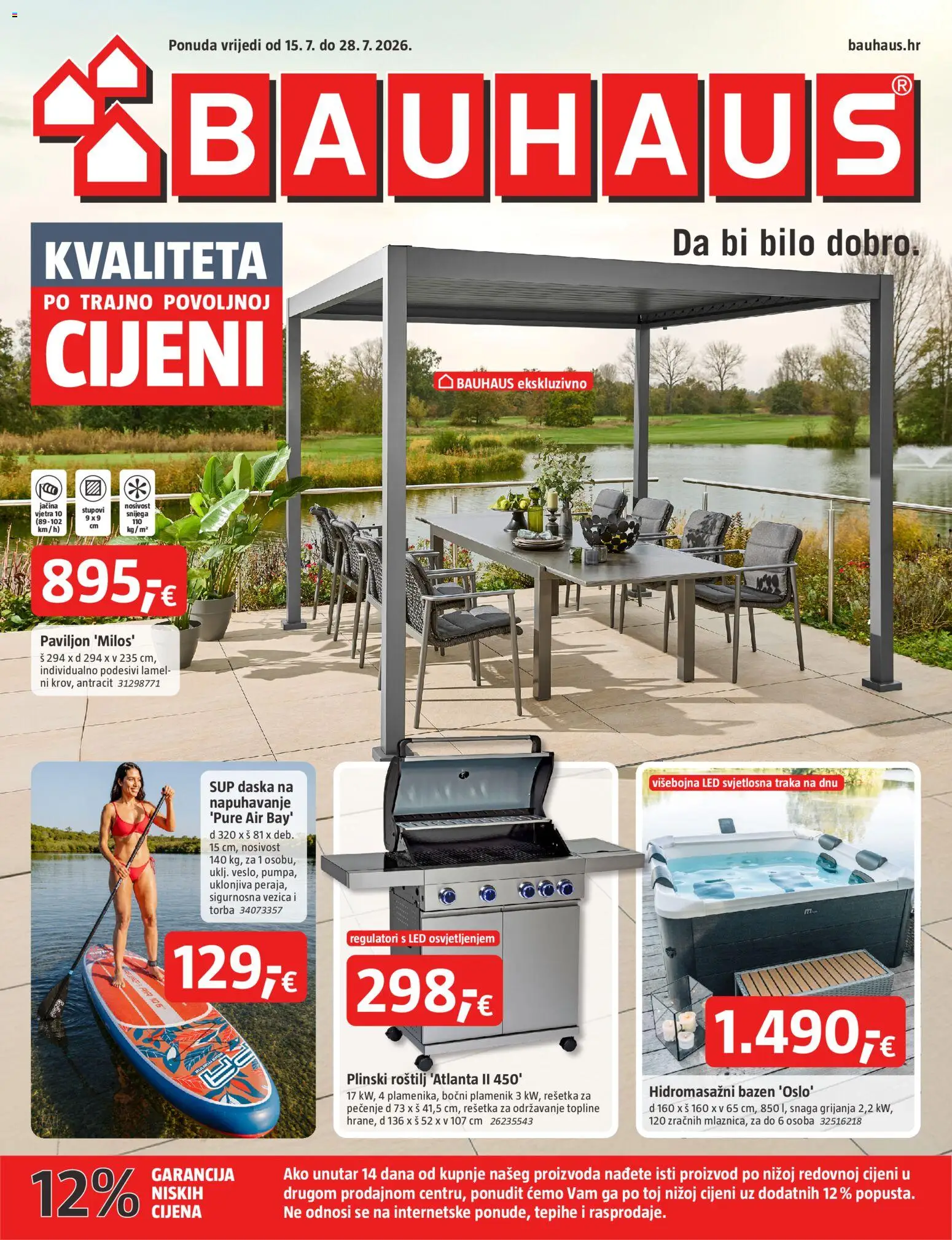 Pregled letka Bauhaus Katalog trgovine Bauhaus vrijedi od 15.07.2026