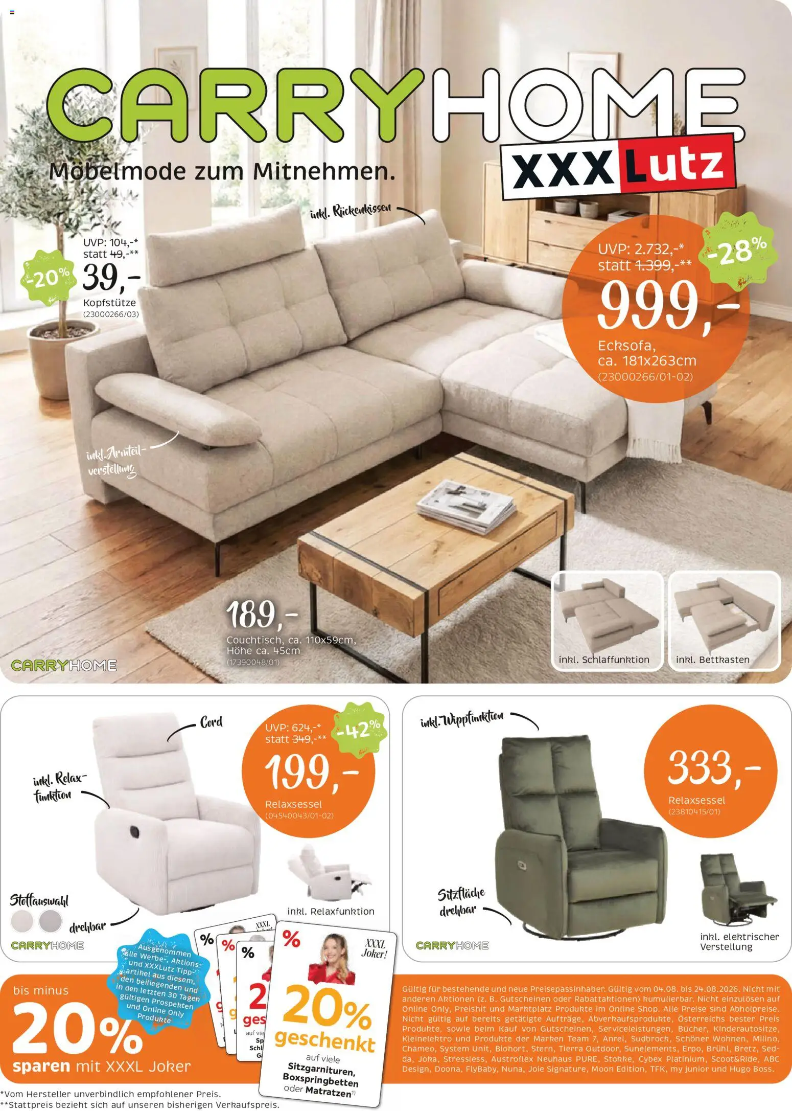 Vorschau der Angebote: XXXLutz XXXLutz Carry Home gültig ab 04.08.2026