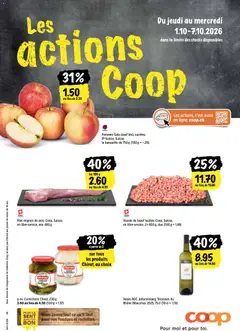 Vorschau des Merkblatts Coop aktionen FR vom Shop Coop gültig von 01.10.2026 bis 07.10.2026