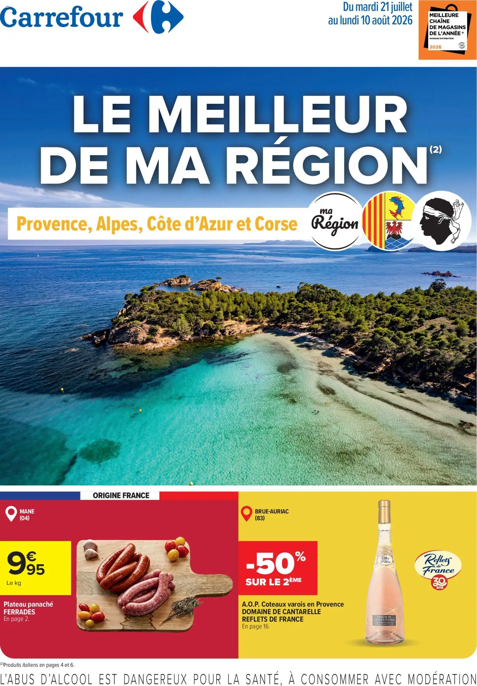 Prévisualisation de Carrefour Le meilleur de ma région du magasin Carrefour formulaire valide 21/07/2026