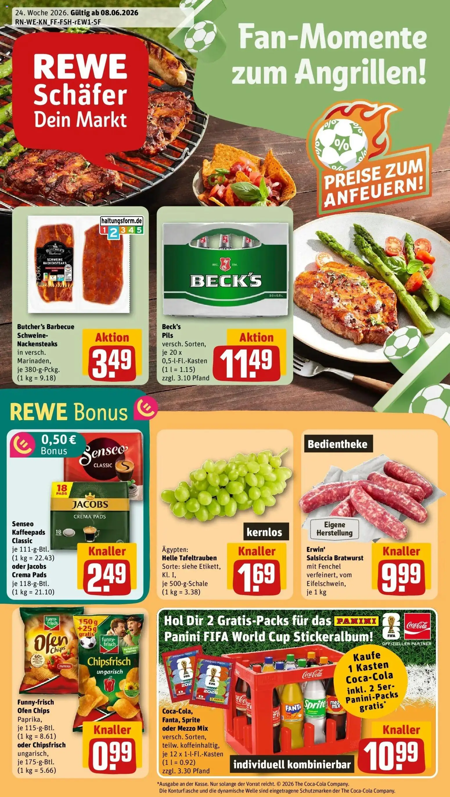 Vorschau von dem Prospekt des Geschäftes Rewe, gültig ab dem 08.06.2026