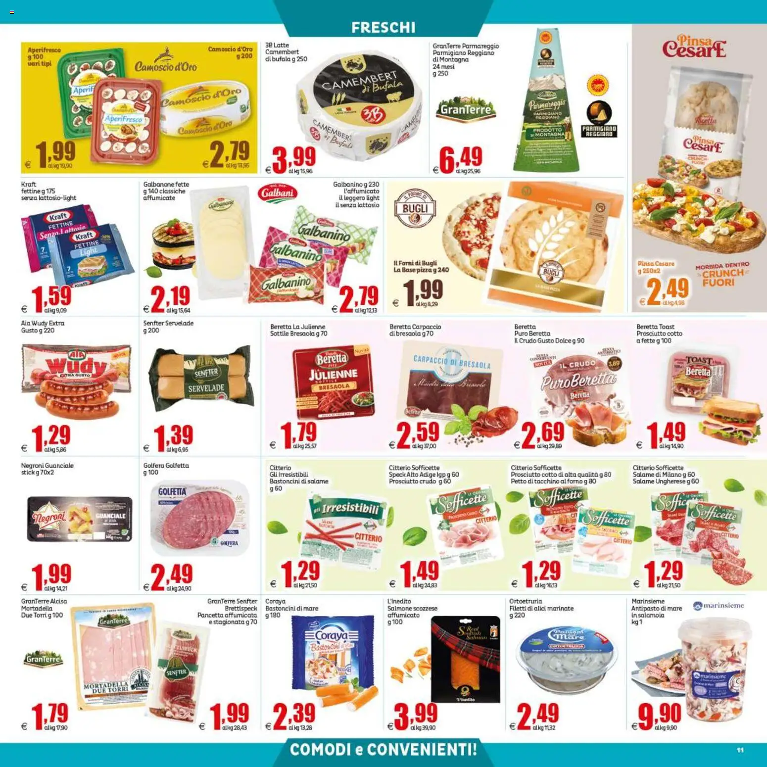 Anteprima dell'opuscolo Elite Supermercati volantino dal negozio Elite Supermercati valido da 04/09/2026 - Tacchino, Parmigiano reggiano, Speck, Prosciutto, Prosciutto Cotto, Pancetta, Camembert, Petto di tacchino