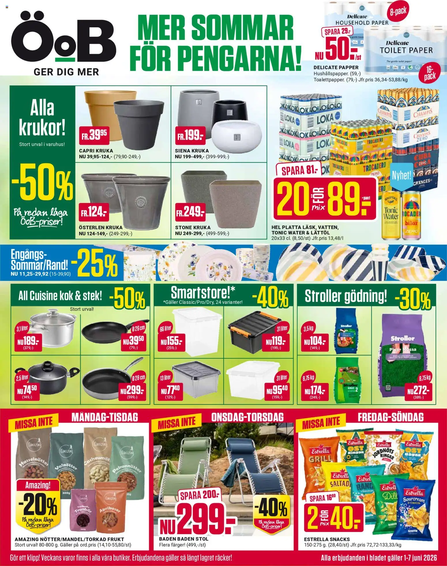 Förhandsgranska reklamblad ÖoB erbjudanden från butik ÖoB gäller från 01/06/2026
