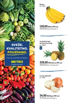 Pregled Metro kataloga - važi od 28.07.2026