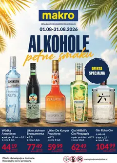 Pogląd gazetki "Makro gazetka - Alkohole pełne smaku" ze sklepu Makro ważnej od 01.08.2026